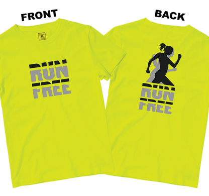 Drifit Shirt: Run Free (Front and Back)