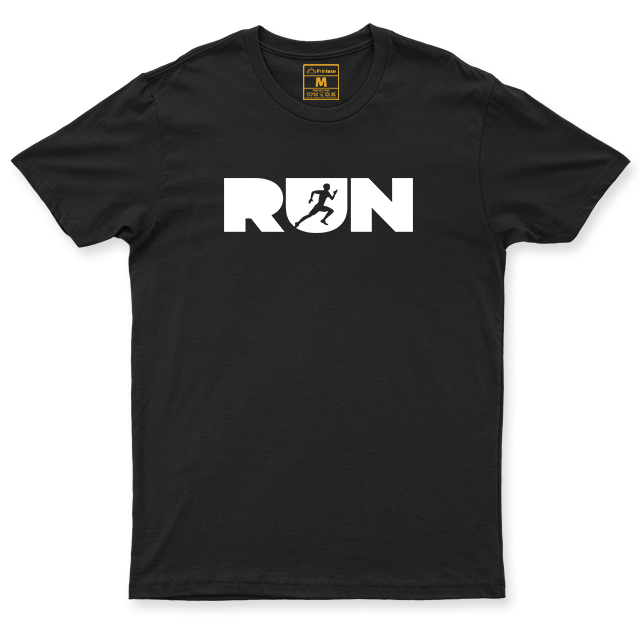 Drifit Shirt: Run Lettering