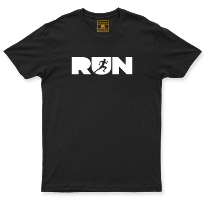 Drifit Shirt: Run Lettering