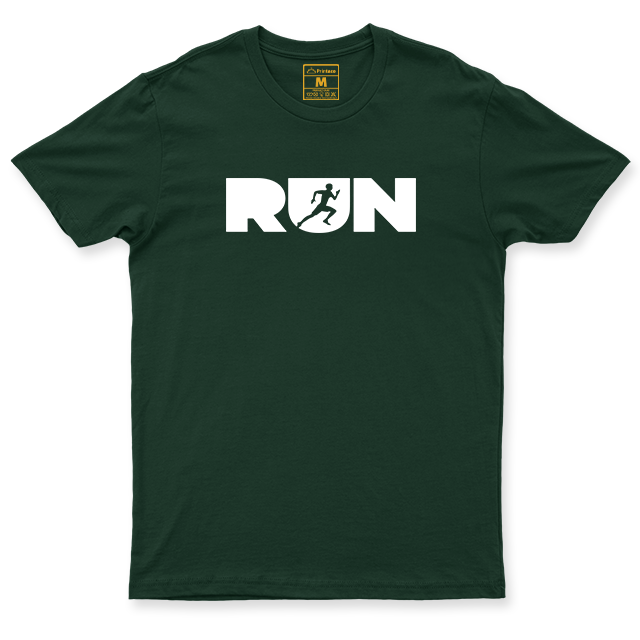 Drifit Shirt: Run Lettering