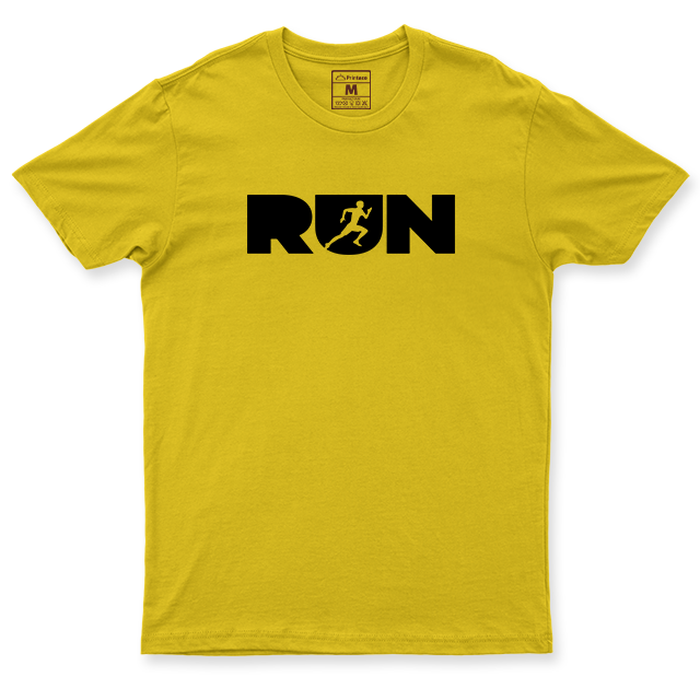 Drifit Shirt: Run Lettering