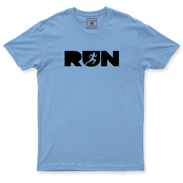 Drifit Shirt: Run Lettering