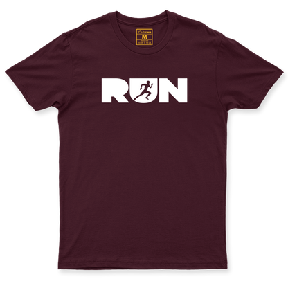 Drifit Shirt: Run Lettering