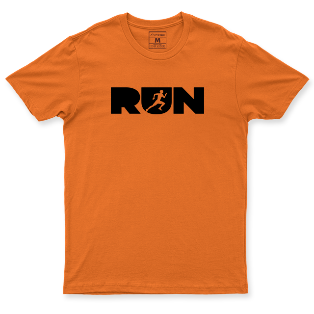 Drifit Shirt: Run Lettering