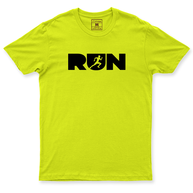 Drifit Shirt: Run Lettering