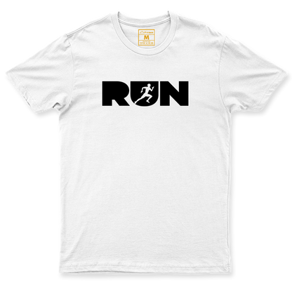 Drifit Shirt: Run Lettering