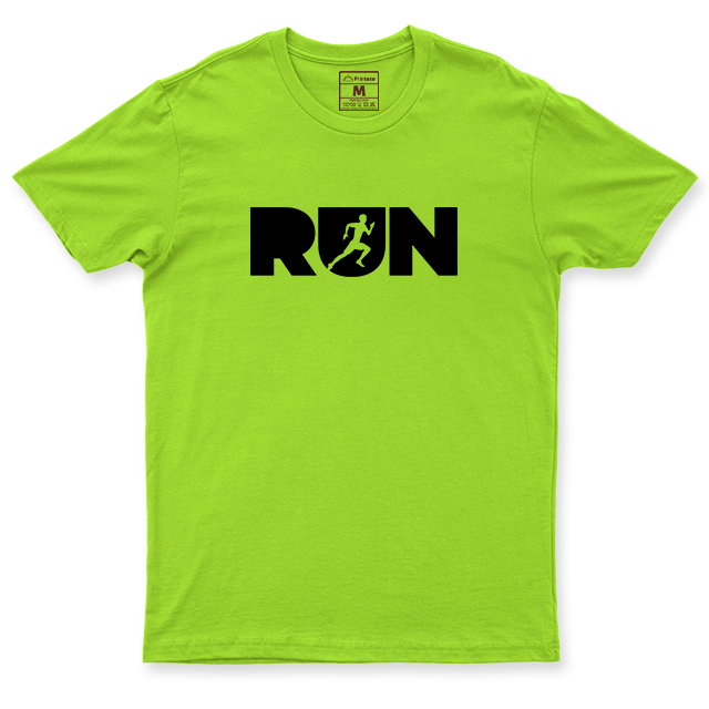 Drifit Shirt: Run Lettering