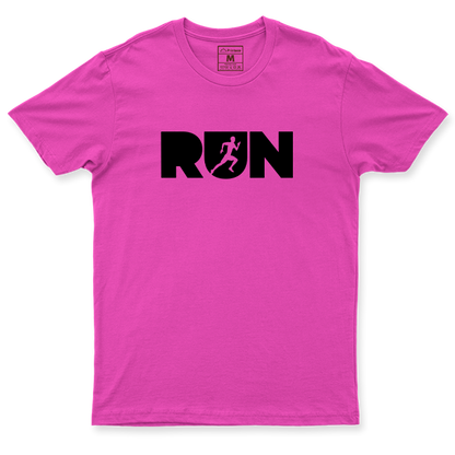 Drifit Shirt: Run Lettering