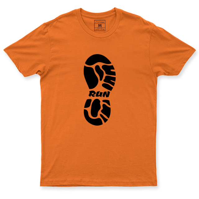 Drifit Shirt: Run Shoe Print