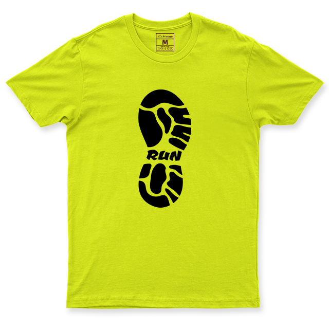 Drifit Shirt: Run Shoe Print