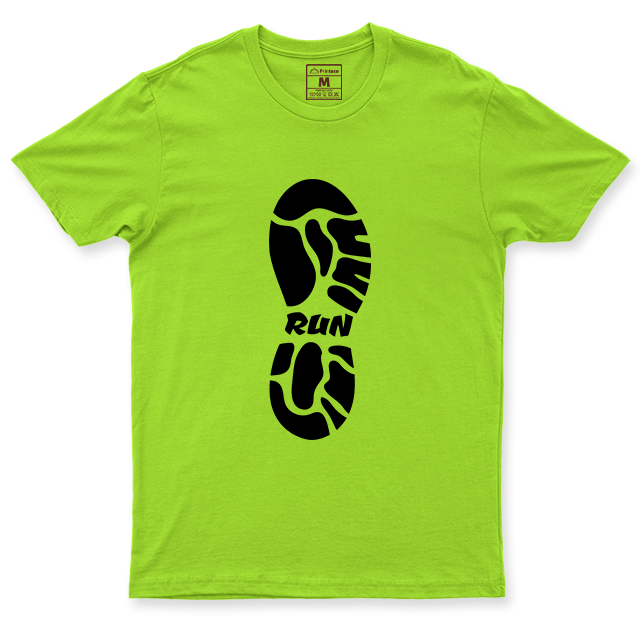 Drifit Shirt: Run Shoe Print