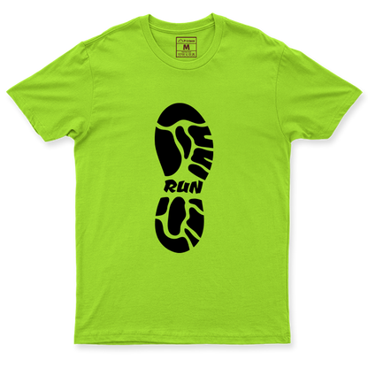 Drifit Shirt: Run Shoe Print