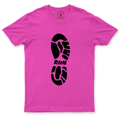 Drifit Shirt: Run Shoe Print