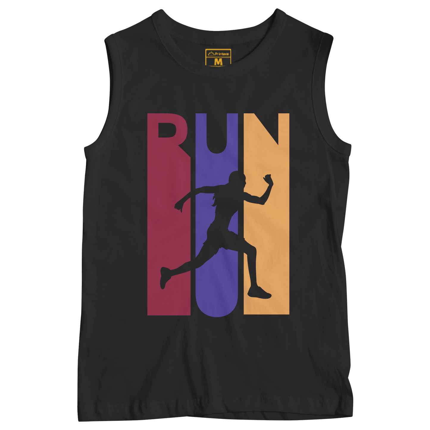 Sleeveless Drifit Shirt: Run Silhouette