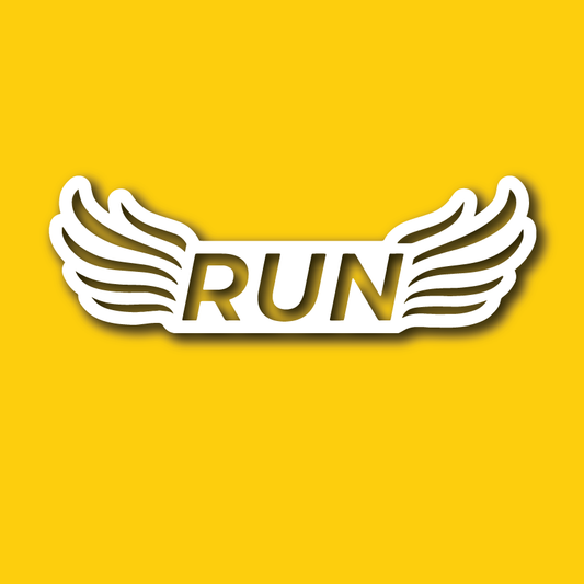 Vehicle Sticker: Run Wings