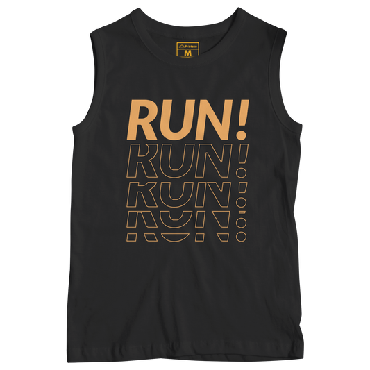 Sleeveless Drifit Shirt: Run! Badge