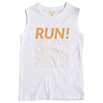 Sleeveless Drifit Shirt: Run! Badge