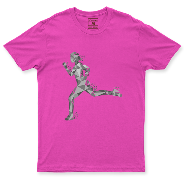 Drifit Shirt: Runner Geometric Female