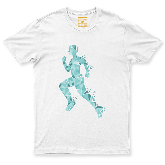 Drifit Shirt: Runner Geometric Male