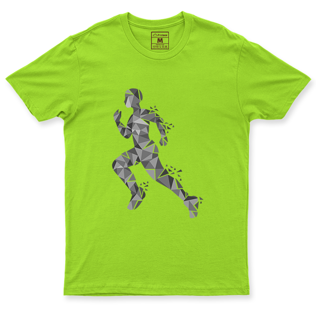 Drifit Shirt: Runner Geometric Male