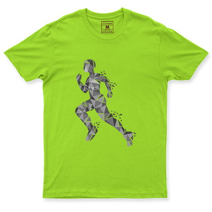 Drifit Shirt: Runner Geometric Male