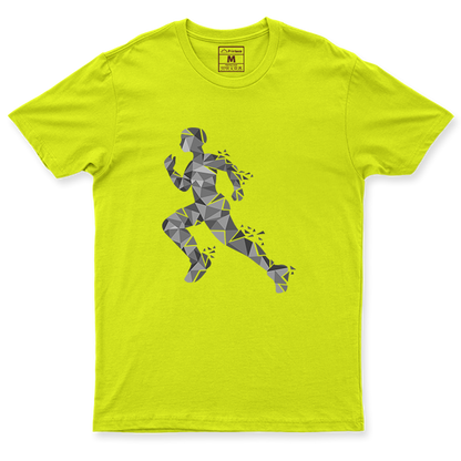 Drifit Shirt: Runner Geometric Male