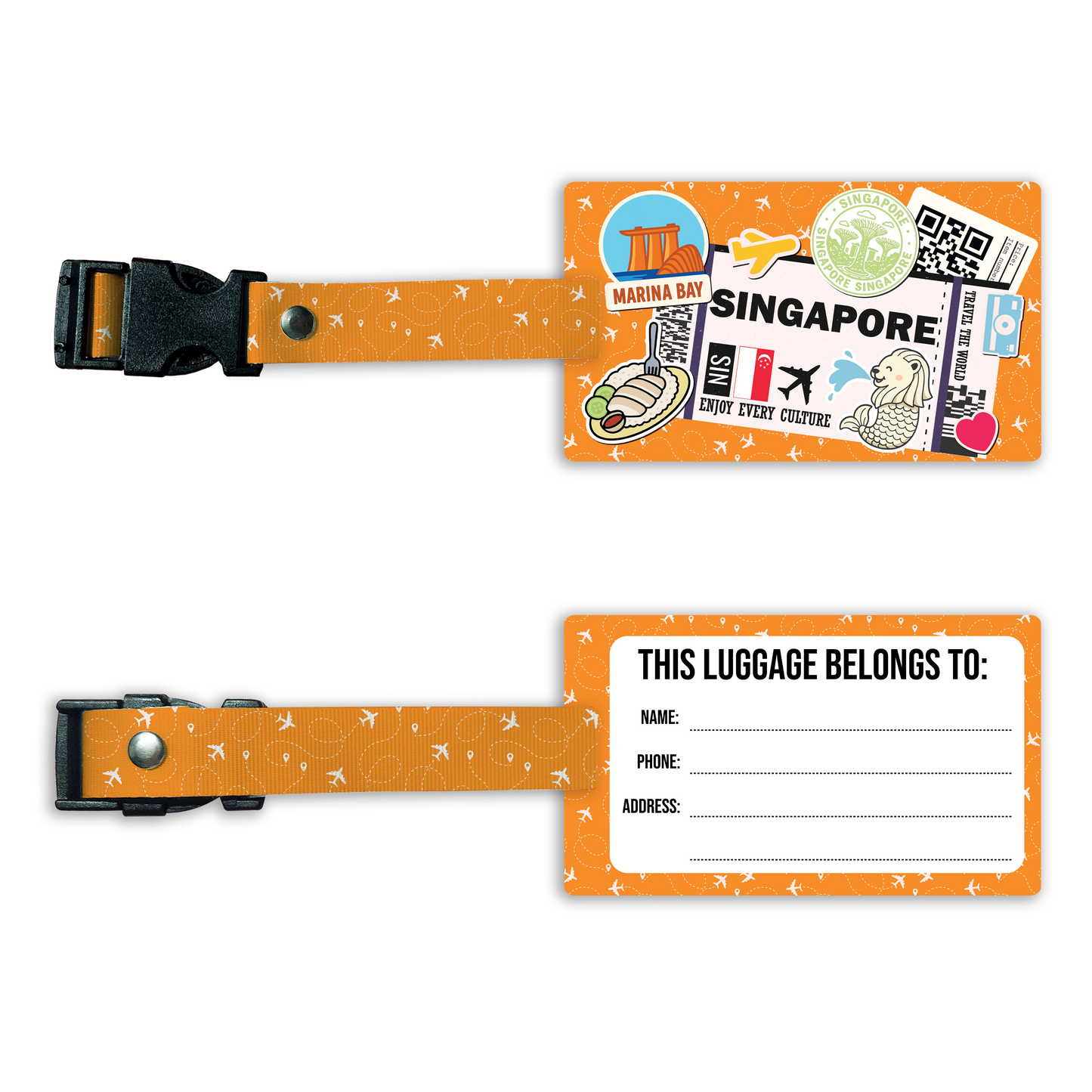 Bag Tag: Travel Singapore