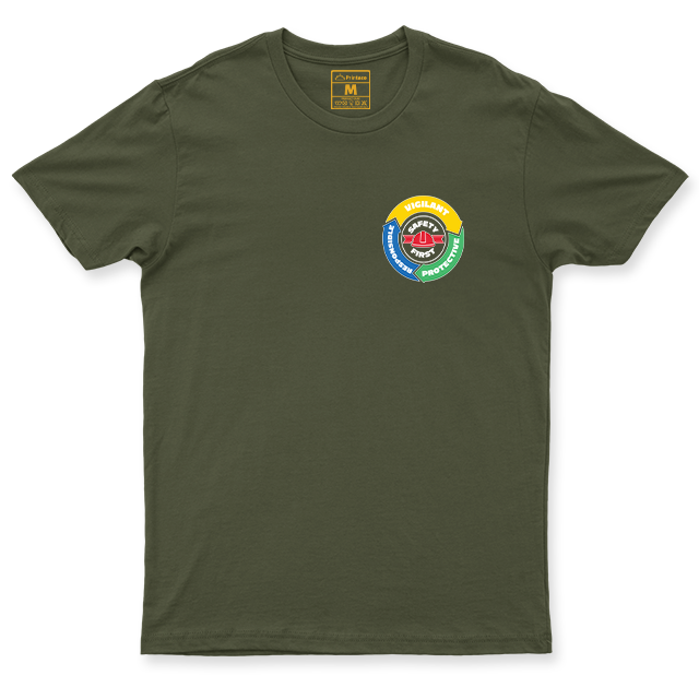 Drifit Shirt: Safety First Badge
