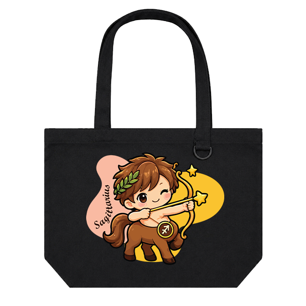 Landscape Tote Bag: Sagittarius Cartoon