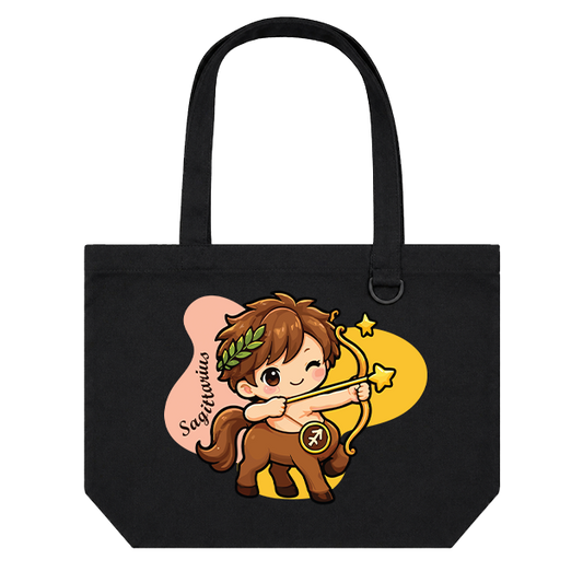 Landscape Tote Bag: Sagittarius Cartoon