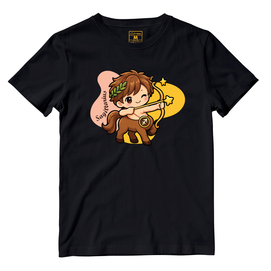 Cotton Shirt: Sagittarius Cartoon