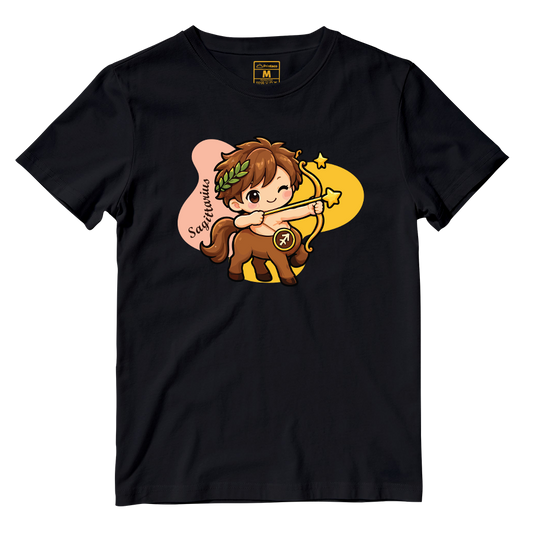 Cotton Shirt: Sagittarius Cartoon