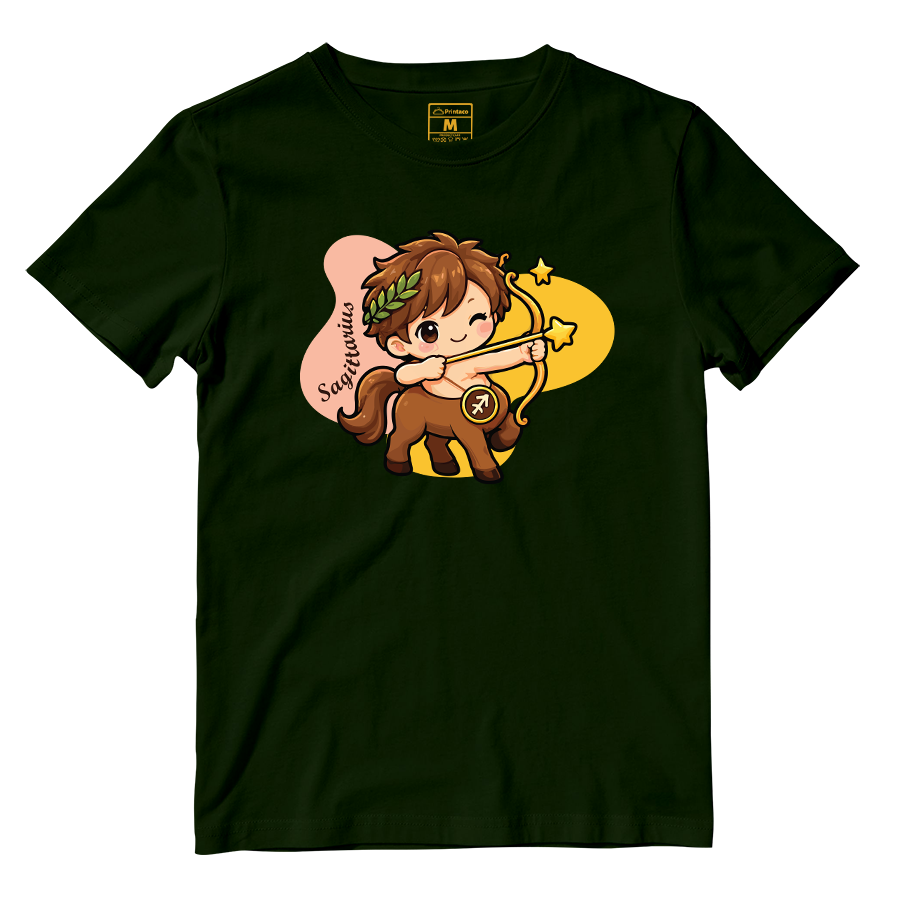 Cotton Shirt: Sagittarius Cartoon