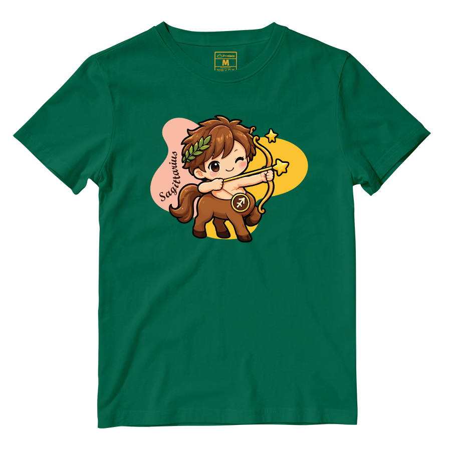 Cotton Shirt: Sagittarius Cartoon