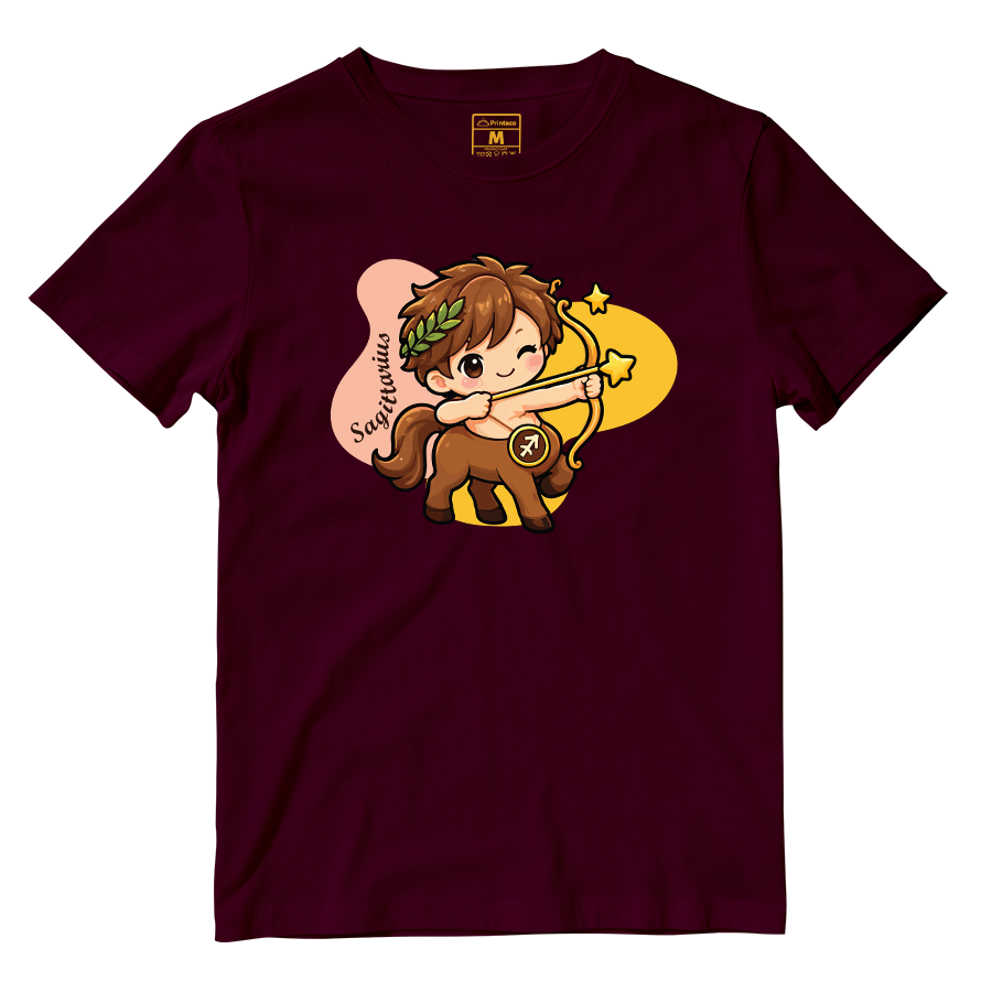 Cotton Shirt: Sagittarius Cartoon