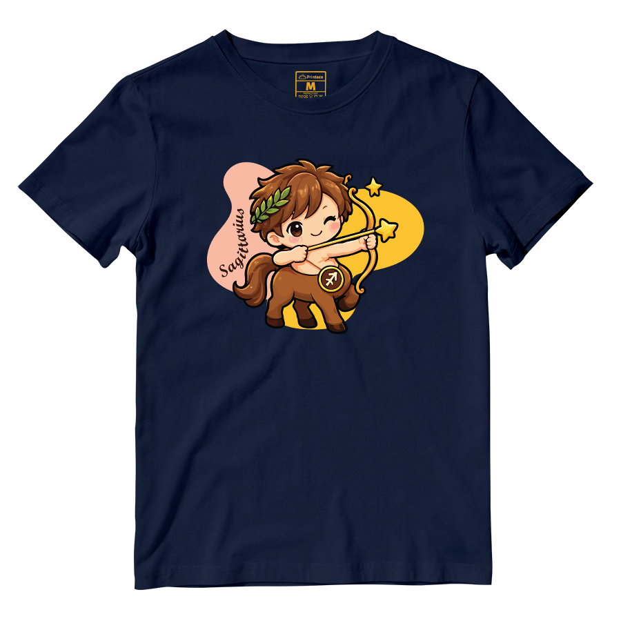 Cotton Shirt: Sagittarius Cartoon