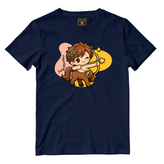 Cotton Shirt: Sagittarius Cartoon