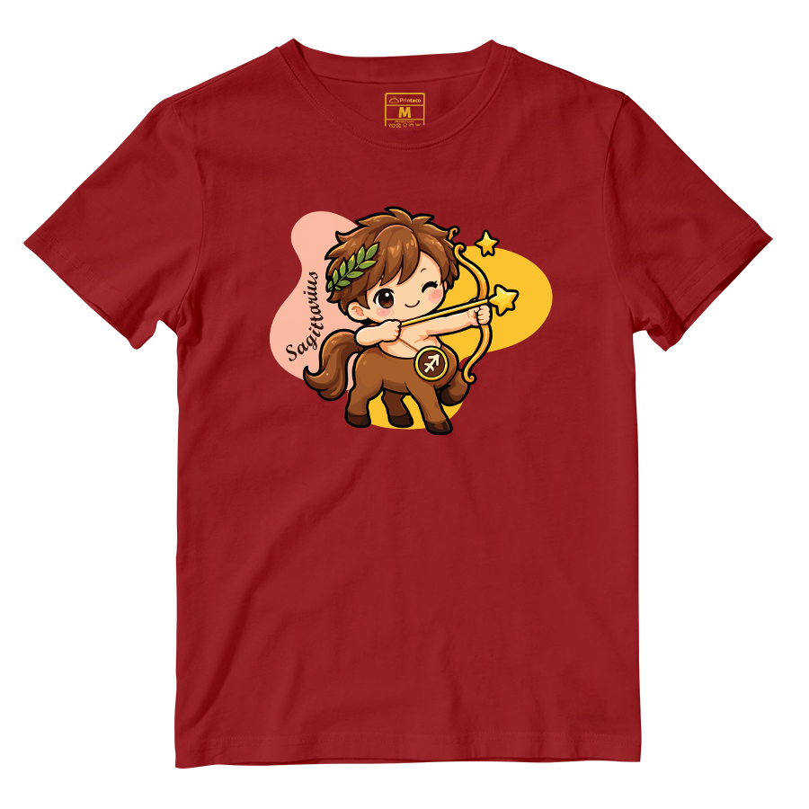 Cotton Shirt: Sagittarius Cartoon