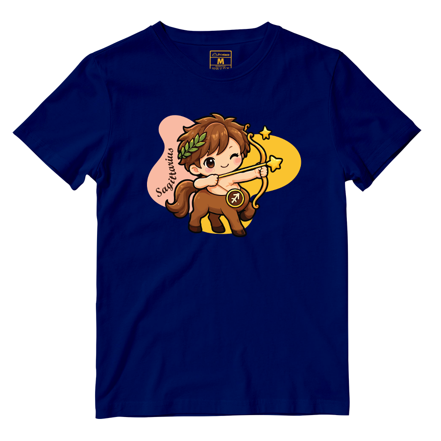 Cotton Shirt: Sagittarius Cartoon