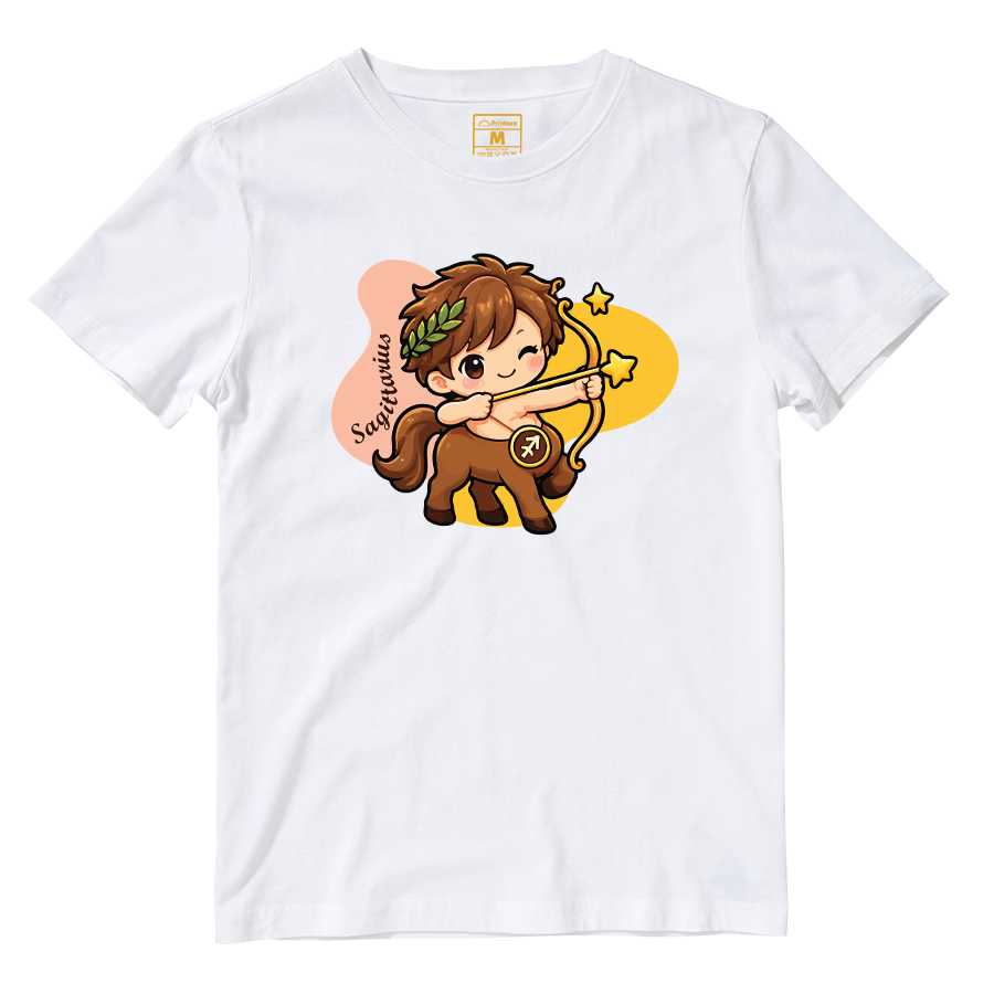 Cotton Shirt: Sagittarius Cartoon