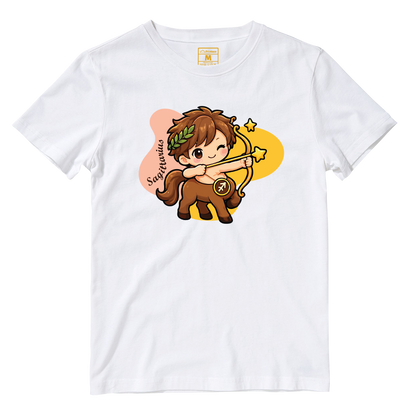 Cotton Shirt: Sagittarius Cartoon