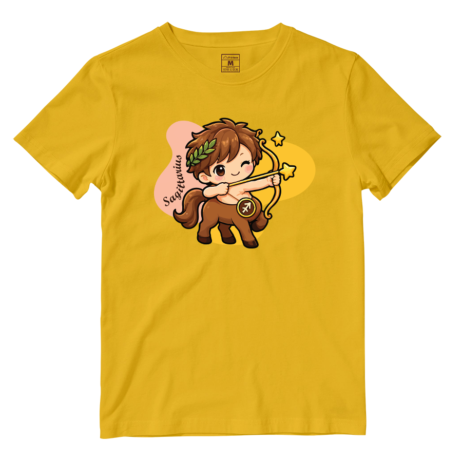 Cotton Shirt: Sagittarius Cartoon