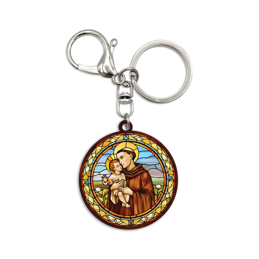 Acrylic Bag Charm: Saint Anthony