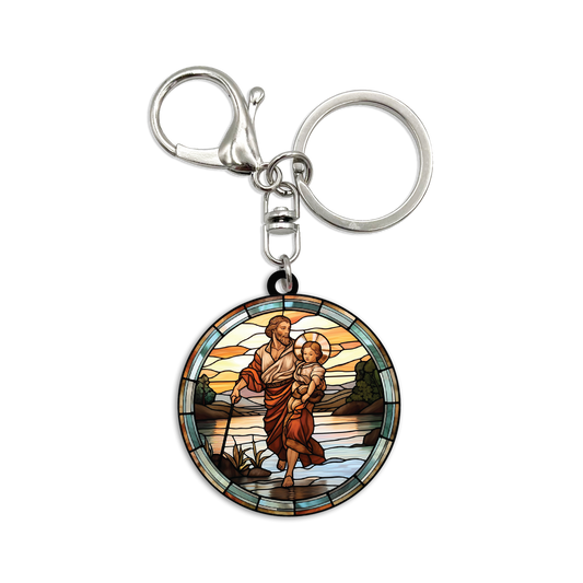 Acrylic Bag Charm: Saint Christopher