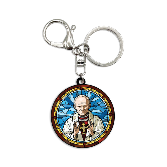 Acrylic Bag Charm: Saint John Paul II