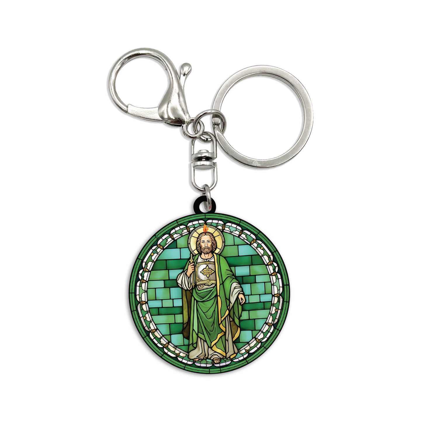 Acrylic Bag Charm: Saint Jude
