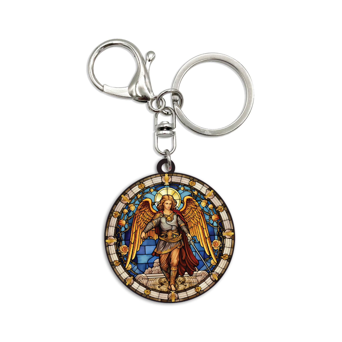Acrylic Bag Charm: Saint Michael