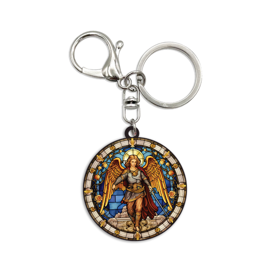 Acrylic Bag Charm: Saint Michael