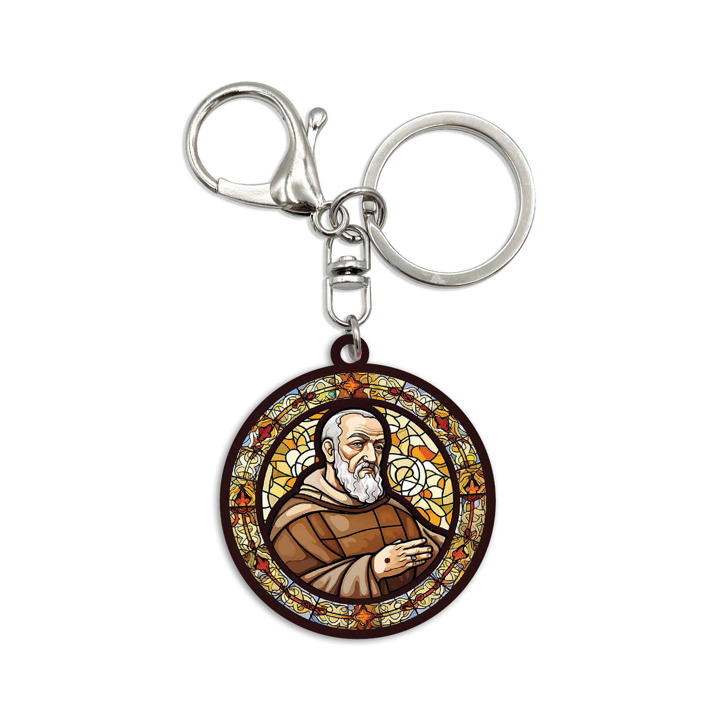 Acrylic Bag Charm: Saint Padre Pio
