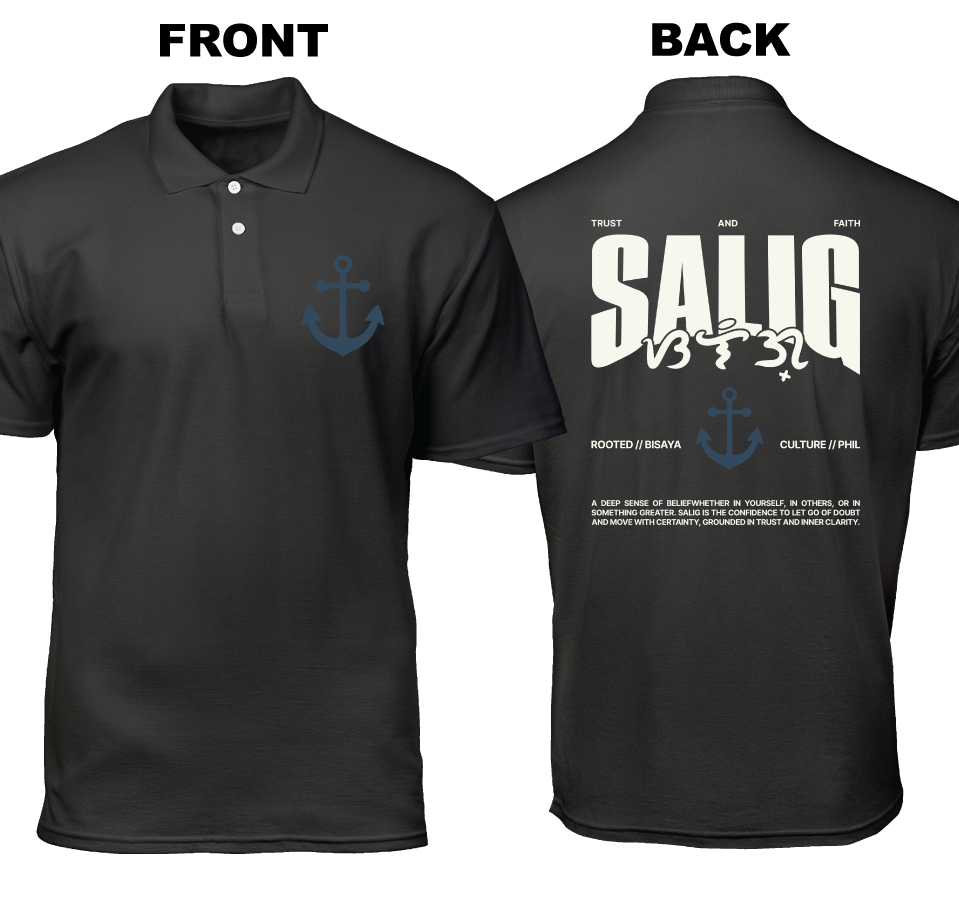 Cotton Polo Shirt: Salig (Front and Back)